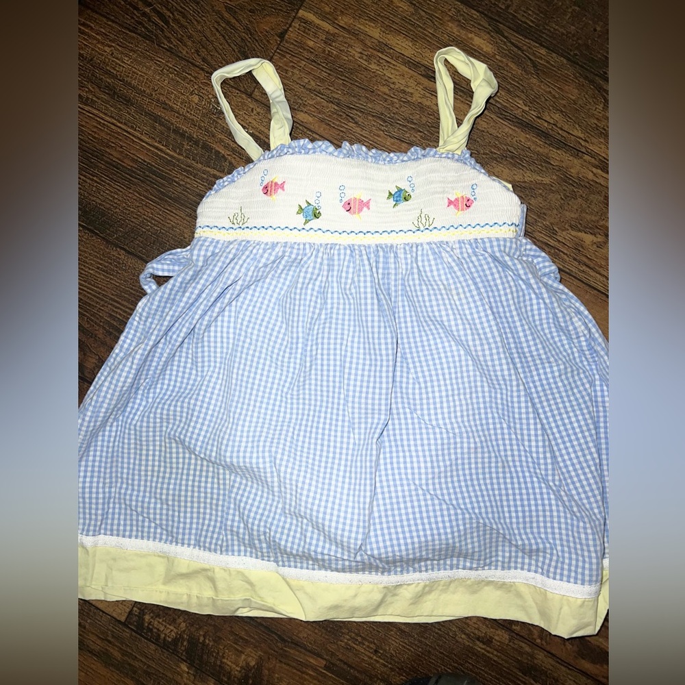 Smocked Fish Dress 3T